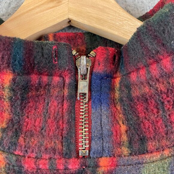 Vintage SPORT mobility Plaid Pullover Sweater jacket size L - Picture 4 of 11